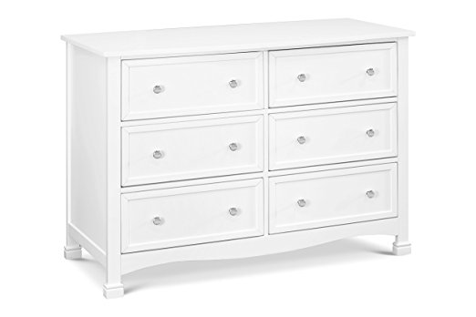 DaVinci Kalani 6 Drawer Double Wide Dresser, White