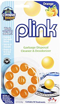 Compac’s Plink Garbage Disposal Cleaner & Deodorizer Infuses and Freshens Your Entire Kitchen With 4 Crisp, Clean, Exciting Scents—Waste Disposal Cleaner Orange, 80 Count