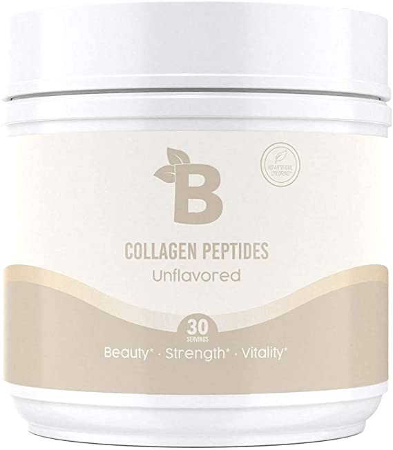 Bloom Nutrition Grass Fed Hydrolyzed Collagen Peptides Protein Powder with Hyaluronic Acid | Vitamin C Immune Support | Fortifies Joints, Vitalizes Hair, Skin, and Nails | Non-GMO (Unflavored)