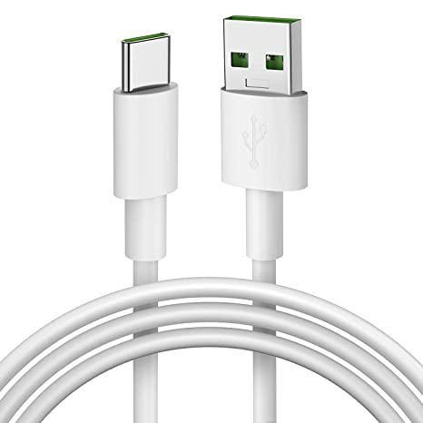 Syncwire Type C VOOC Fast Charging Cable Compatible with Oppo R17/ Find X/ R15/ Reno/Reno 2/ Reno 2Z/ Reno F/Reno 10X Zoom/ K5/ K3/ A91/ Reno 3 Pro/ F15/ F17 & All Type C Devices, 3.3 Feet White
