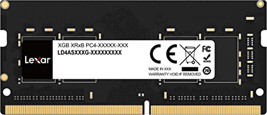 Lexar 8GB DRAM, DDR4 3200 MHz SODIMM Laptop Memory for Everyday Users, Performance Upgrade (LD4AS008G-B3200GSST)