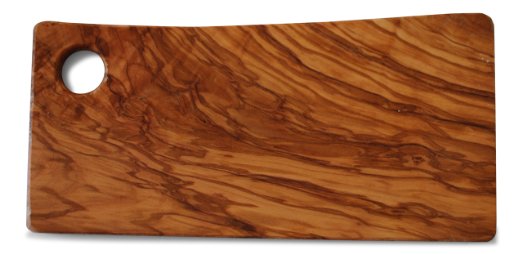 Cutting Board for Food Preparation and Presentation - Premium Natural Olive Wood Chopping Board Made in Italy