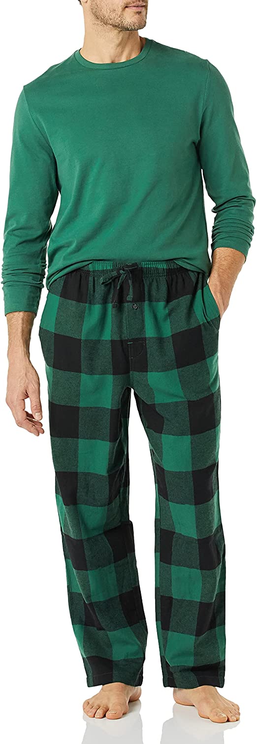 Amazon Essentials Men's Flannel Pajama Set