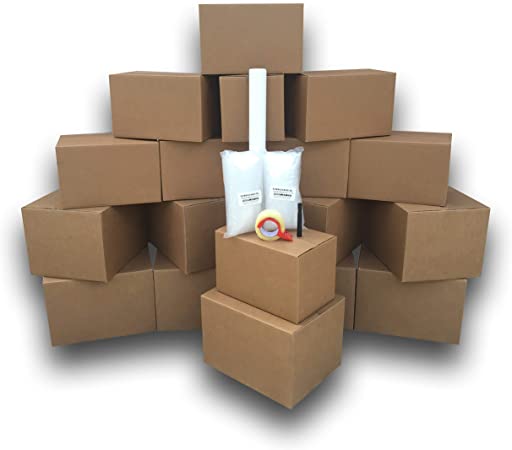 uBoxes Moving Boxes Bundle of Small & Medium (Moving Box Kit - Pack of 18)