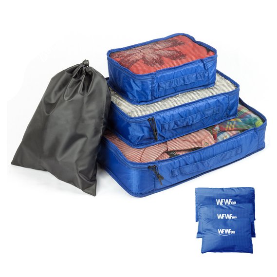 WEWEON Travel Packing Cubes Organizers-Packing Cubes Set with Laundry Bag