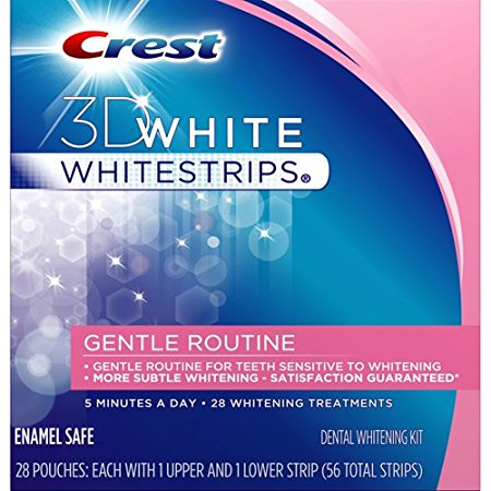 Crest 3d White Whitestrips Gentle Routine 56 Strips