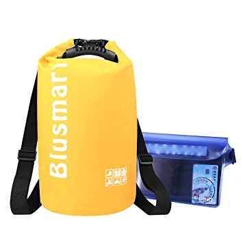 Blusmart 10L/20L Waterproof Dry Bags   Waterproof Waist Pouch, Perfect for Kayaking / Boating / Canoeing / Fishing / Rafting / Swimming / Camping / Snowboarding