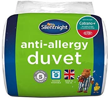 Silentnight Anti-Allergy Duvet,Deluxe with Dupont, 10,5 Tog, Double, White, Anti-Bacterial Quilt