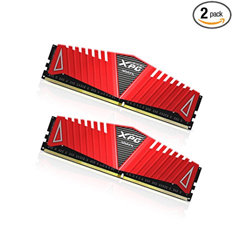 ADATA XPG Z1 DDR4 2400MHz (PC4 19200) 8GB (4GBx2) Memory Modules, Red (AX4U2400W4G16-DRZ)