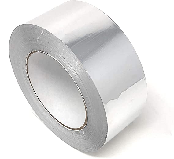 APT, Aluminum Foil Tape, (2’’ x 55 Yds (165ft)), 3.4 Mil Total Thickness, HVAC Heavy Duty Dust Tape for Sealing, Insulation, Repair and More Application. (1 Roll)