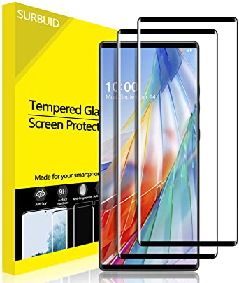 (2 Pack) LG Wing 5G Screen Protector Tempered Glass, Case Friendly Anti Scratch 9H Hardness Bubble-Free Shield High Definition Full Adhesive Clear Screen Protector for LG Wing 5G 6.8 inch