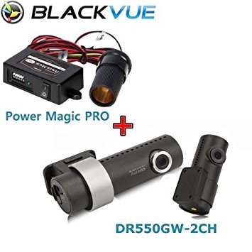 BlackVue Wi-Fi 2 Channel DR550GW-2CH 16GB, Car Black Box/Car DVR Recorder with Power Magic Pro