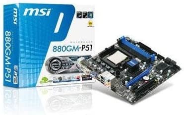 MSI Socket AM3/AMD 880G/DDR3/A&GbE/MATX Motherboard 880GM-P51