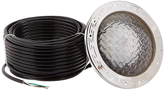 Pentair 78928500 Amerlite Underwater Incandescent Pool Light with Stainless Steel Face Ring, 120 Volt, 100 Foot Cord, 300 Watt