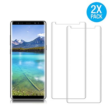 [2 Pack] Galaxy Note 8 Tempered Glass Screen Protector, Auideas [HD Clear][Anti-Bubble][Anti-Scratch][Anti-Fingerprint] Tempered Glass Screen Protector For Samsung Galaxy Note 8