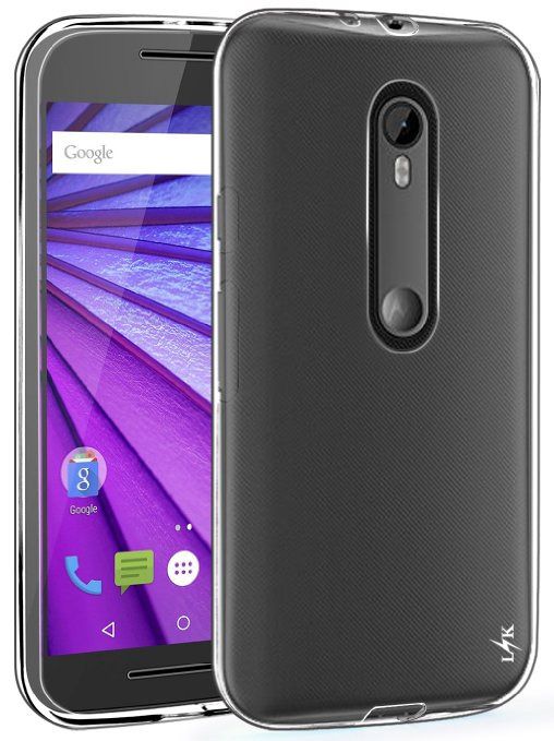 Moto G (3rd Gen) Case, LK Ultra [Slim Thin] TPU Gel Rubber Soft Skin Silicone Protective Case Cover for Motorola Moto G 3rd Generation 2015 (Clear)