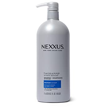 Nexxus Moisturizing Shampoo for Dry Hair Therappe Ultimate Moisture Silicone-Free, Moisturizing ProteinFusion with Elastin Protein and Green Caviar 33.8 oz