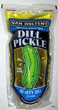 Van Holten's Dill Pickle, Hearty Dill Flavor - Theme Park Pickle! Quality Since 1898, Great healthy snack for school, work, office, trip, on the go!!!