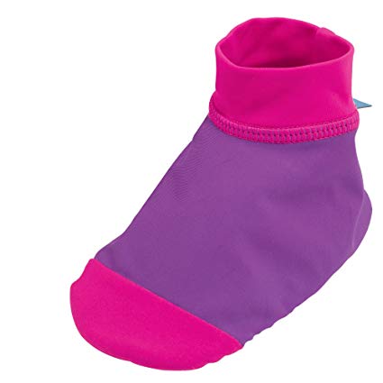 Sun Smarties UPF 50  UV Protection Non-Skid Sand and Water Socks X-Small Purple