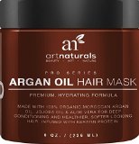 Art Naturals Argan Oil Hair Mask Deep Conditioner 8 Oz 100 Organic Jojoba Oil Aloe Vera and Keratin Repair Dry Damaged Or Color Treated Hair After Shampoo Best For All Hair Types - Sulfate Free