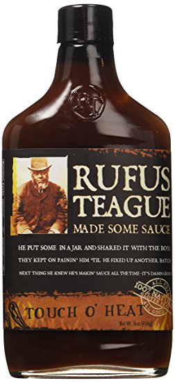 Rufus Teague Touch O' Heat Spicy BBQ Sauce 16 oz.