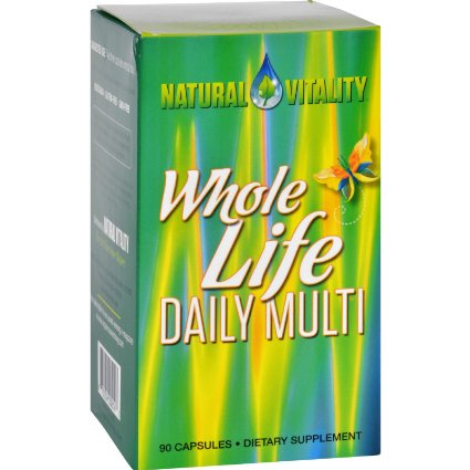 Natural Vitality Organic Whole Life Daily Multi Vitamin Tablets, 90 Count