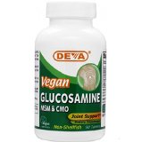 Deva Vegan Vitamins Glucosamine MSM CMO 90 Tablets