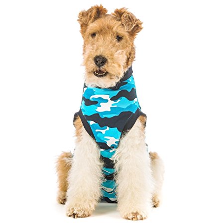 Suitical Recovery Suit for Dogs - Blue Camo