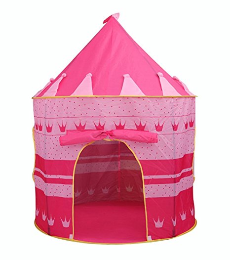 Children Play Tent BESUNTEK Foldable Castle Playhouse for Boys Girls Toddlers Indoor Outdoor Use