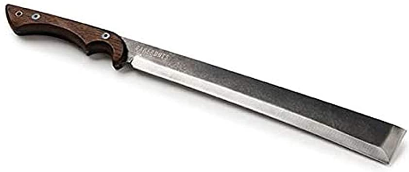 Barebones Japanese NATA Tool - Machete Perfect for Chopping, Splitting & Cutting - Stainless Steel Hunting Machete - Hardwood Walnut Handle - Stainless Steel Blade - (Updated Version)