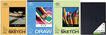 PRO ART 16410404232Pro Art Drawing and Sketching Paper Value Pack, Hard Bound Pad