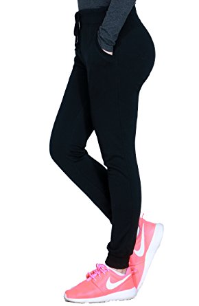 Comfortable Stretchy Drawstring Athletic Lounge Sweatpants For Womens