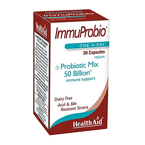 HealthAid ImmuProbio to Promote Optimum Digestive Health- 30 Vegetarian Capsules