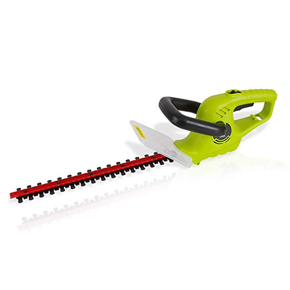 Corded Electric Handheld Hedge Trimmer - 4 Amp Electrical High Powered Hand Garden Trimmer Tool w/ 18 Inch Blade,  Trims Bush, Shrub, Grass, Small Tree Branch - SereneLife