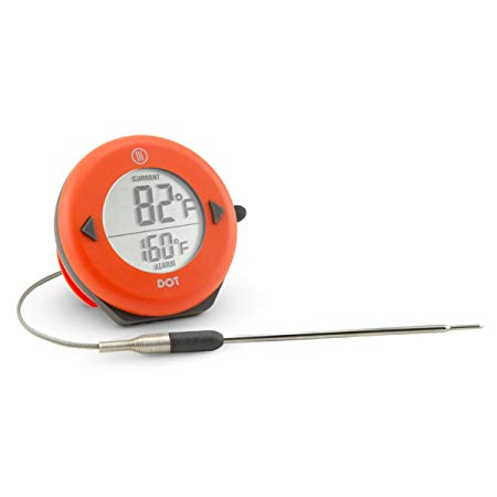 ThermoWorks DOT Professional Probe Style Alarm Thermometer with Pro-Series High Temp probe (Orange)