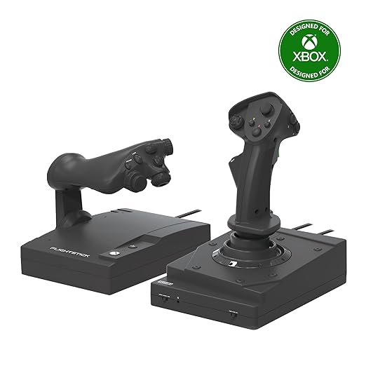 HORI HOTAS Flight Stick Designed for Xbox Series X|S, Xbox One and PC - Officially Licensed By Microsoft