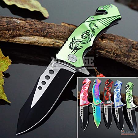 KCCEDGE BEST CUTLERY SOURCE EDC Pocket Knife Camping Accessories Razor Sharp Edge Drop Point Blade Folding Knife Camping Gear Survival Kit 58595