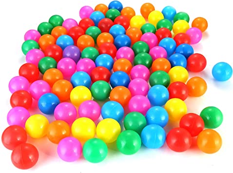 iFCOW 100pcs/ Set Colorful Funny Soft Plastic Ocean Ball Set Baby Playing Tool ( 4cm )