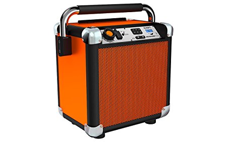 ION Audio Job Rocker Plus | Portable Heavy-Duty Jobsite Bluetooth Speaker System with AM/FM Radio & Dual AC Power Outlets