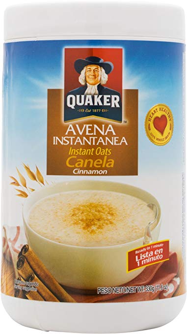 Quaker Avena with Cinnamon 11.6 OZ Instant Oats Cinnamon Cereal Mix