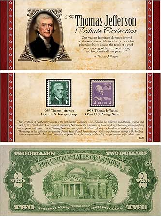 The Jefferson Tribute Collection with Rare $2 Bill