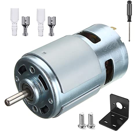 775 DC Motor DC 12V - 24V Max 6000-12000 RPM Ball Bearing Large Torque High Power Low Noise Gear Motor Electronic Component Motor
