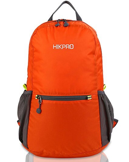 Hikpro 20L Ultra Lightweight Packable backpack  Most Durable Waterproof Hiking Daypack - 6.5Oz Only