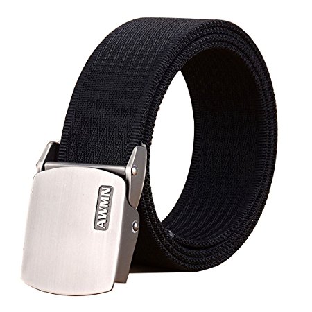 FAIRWIN Men's Tactical Web Belt, Nylon Military Style Casual Canvas Webbing Buckle Belt in Delicate Gift Box