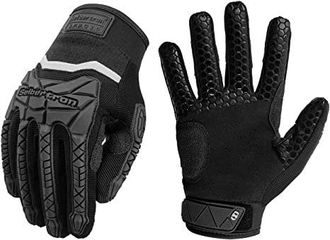 Seibertron S.P.B.G 2.0 Baseball/Softball Batting Super Grip and Protective Gloves (Adult and Youth)