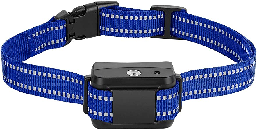 SUPERNIGHT Dog Training Collar, Anti Bark Spray Collar Citronella Collars Dog Bark Barking Device with 2 Free Adjustable Belt for 15~120lbs Dogs, No Shock SAFE HUMANE, blue