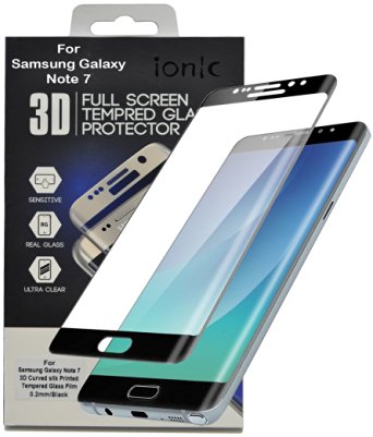 Ionic Samsung Galaxy Note 7 Screen Protector Film 3D Tempered Glass 2016 Smartphone [Lifetime Replacement Warranty]
