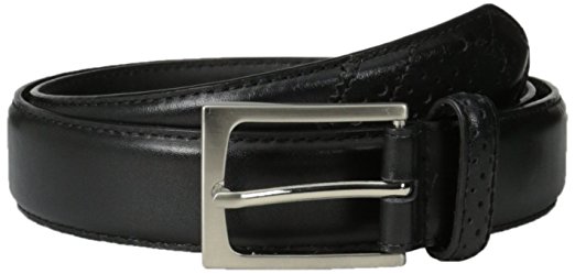 Florsheim Men's 32 mm Full Grain Leather Wingtip Belt