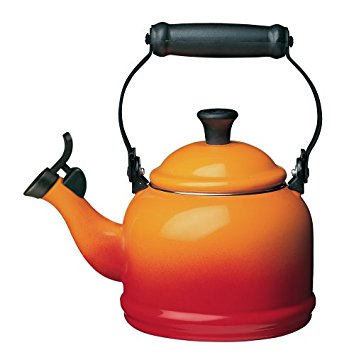 Le Creuset Enamel-on-Steel Demi 1-1/4-Quart Teakettle, Flame