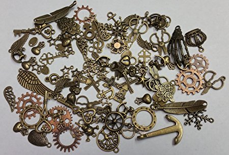 JGFinds 100 Pc Mixed Pendants - Findings, DIY Crafts, Jewelry Making & Charms